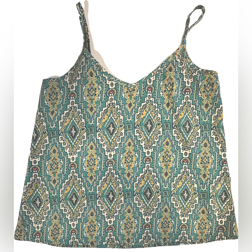 Hollister Women’s Geometric Print‎ Strappy Camisole Multicolored XS